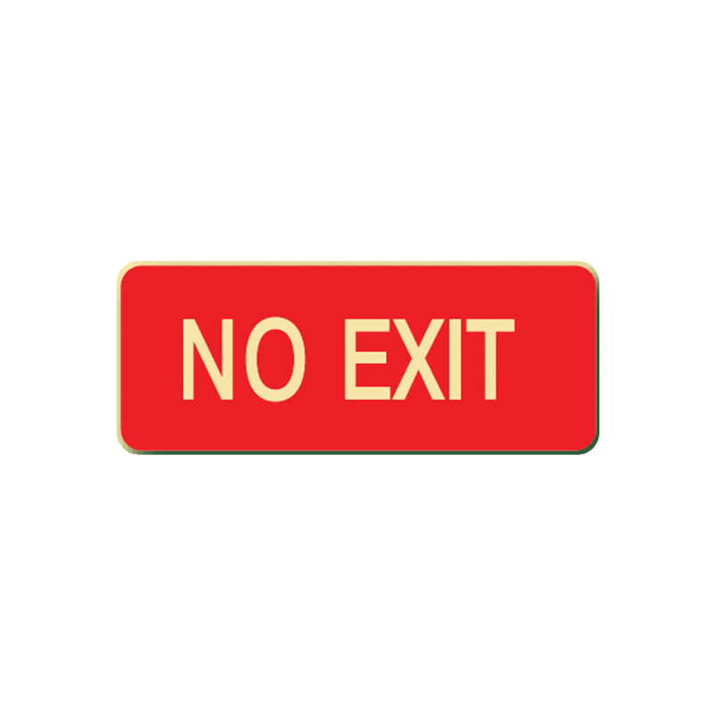 Brady Glow in the Dark and Standard Floor Sign Red No Exit – GO Industrial