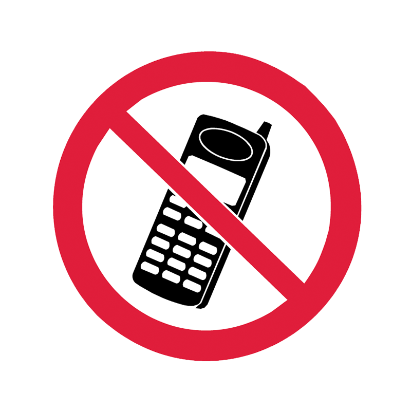 Brady Prohibition Pictograms: No Mobiles – GO Industrial