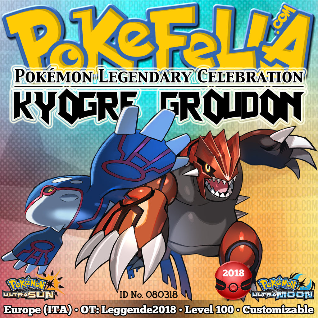 Kyogre Groudon Ot Leggende18 Id No Level 100 Poke Pokefella Pokemon Genning Editing Trading Services