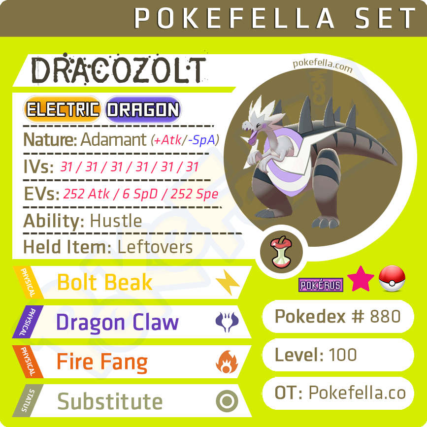 Galar Fossil Pokemon - Dracozolt, Arctozolt, Dracovish, Arctovish • Co |  Pokefella - Pokemon Genning, Editing, Living Dex Transfer Services