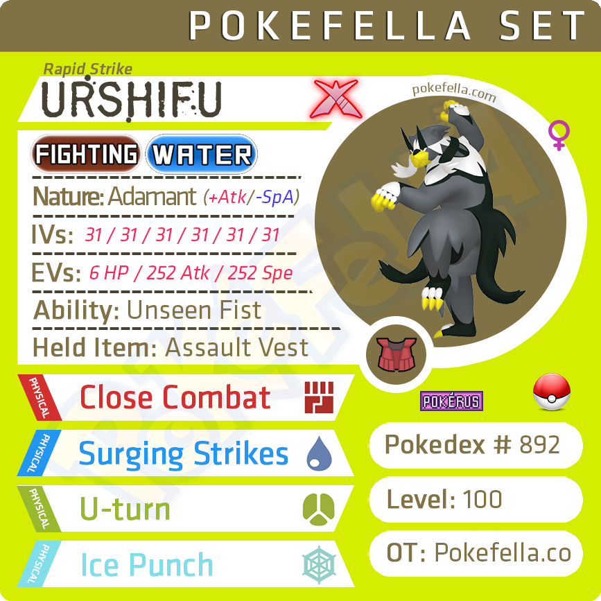 Gigantamax Urshifu Rapid Strike Competitive 6ivs Level 100 O Pokefella Digital Services