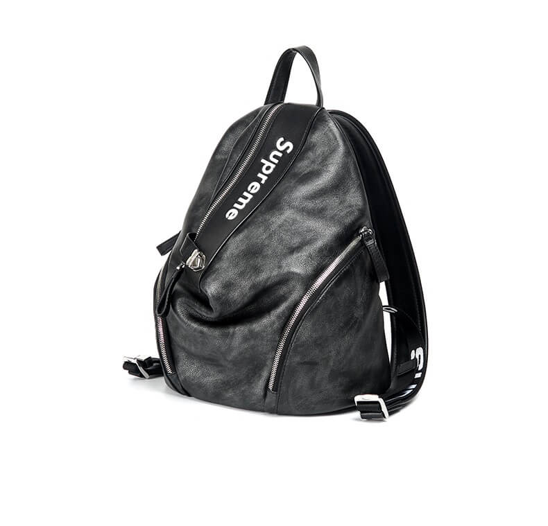 supreme backpack leather