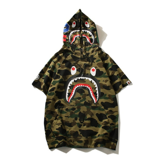 bape hoodie and shorts