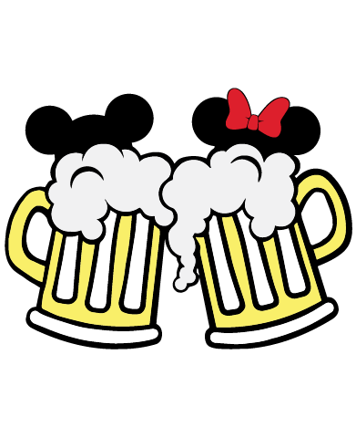 Mickey And Minnie Mouse Beer Mugs