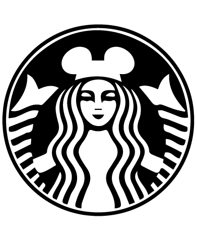 Download Instant Download Disney Ears Starbucks Coffee Logo SVG EPS ...