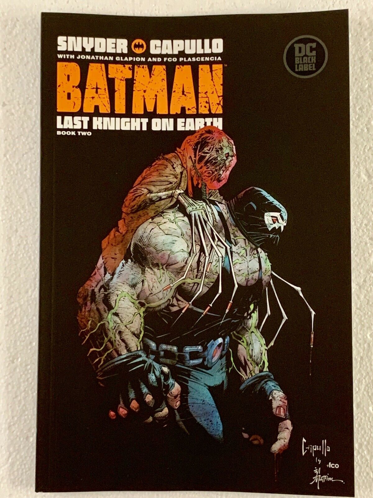 BATMAN LAST KNIGHT ON EARTH #2 Greg Capullo Bane Cover B 2019 Black La –  Mustang Comics