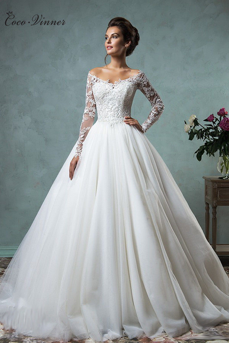 Winter Wedding  Dresses  With Long  Sleeves  DACC