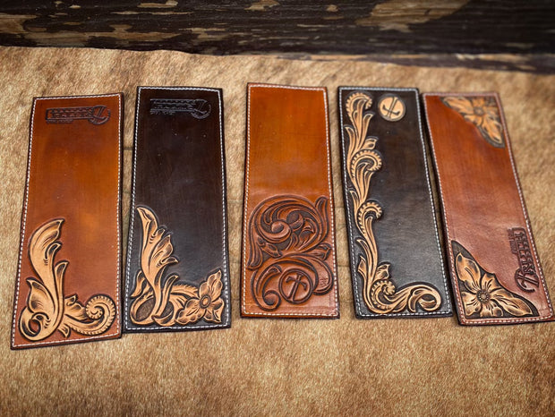 Handmade Long Bifold Western Wallet for Men Hand Tooled 