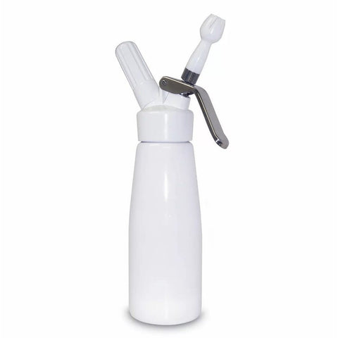 Behind The Bar® Glass Soda Siphon with Metal Mesh - 1 Liter