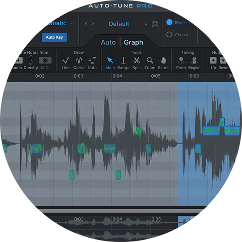 See More, Do More Multi-View lets you quickly switch between separate Auto-Tune tracks in a single window to process multiple vocals, faster.
