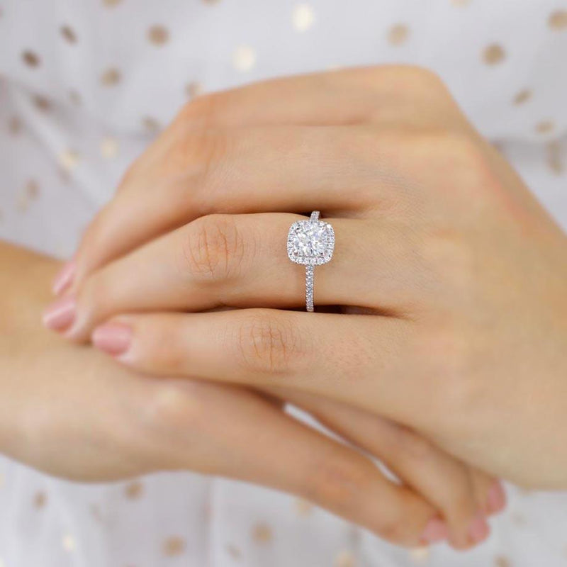 blush diamond engagement ring