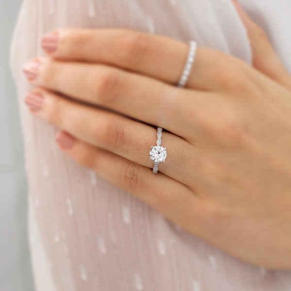 diamond ring shoulder set