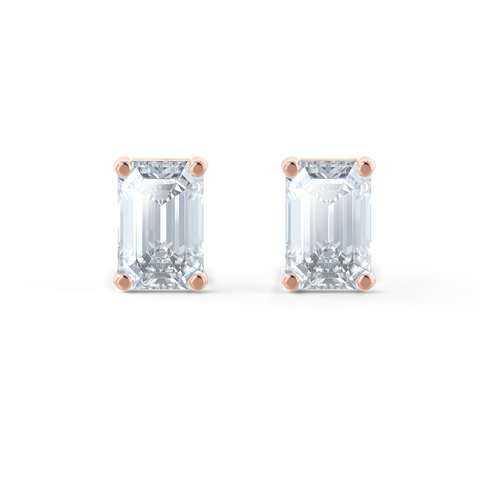 Eloise White Gold Charles & Colvard Moissanite Brilliant Round Studs