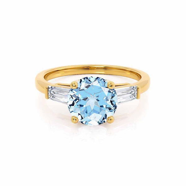 Lab Grown Aquamarine Engagement Rings – Lily Arkwright