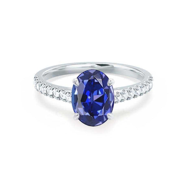 Lab Grown Blue Sapphire Engagement Rings – Lily Arkwright