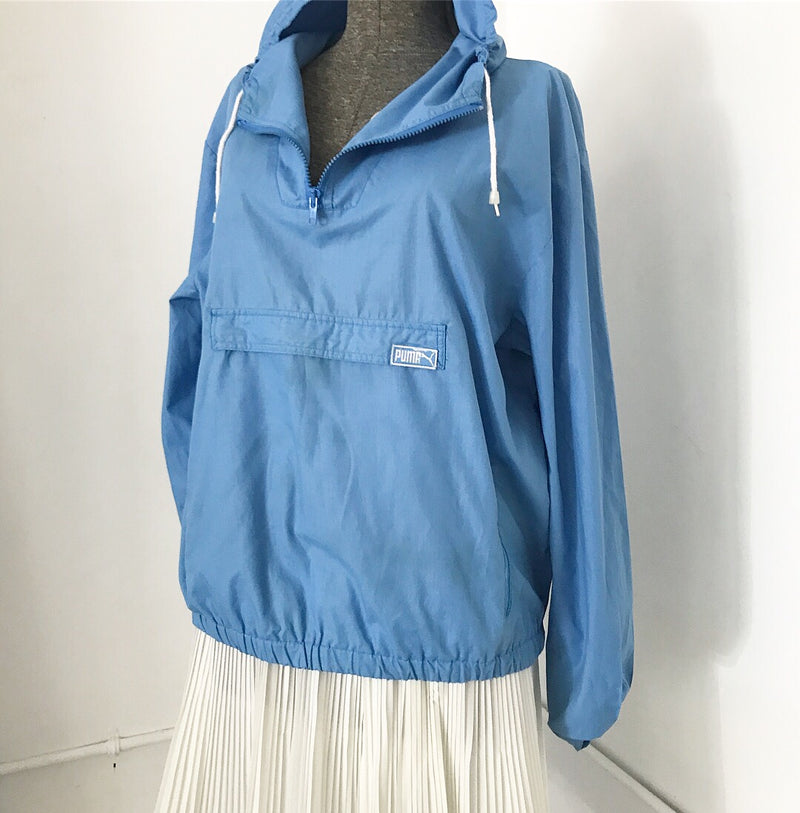 blue puma windbreaker