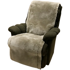 Universal Recliner Chair Cover Sheep Skin With Lacing Woolly