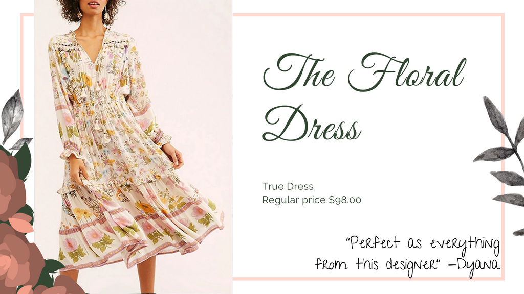 Los 8 vestidos que toda mujer debe tener, vestido floral, ShoptheKei.com