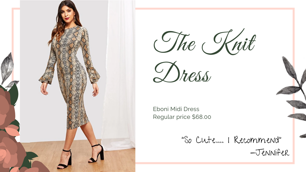 Los 8 vestidos que toda mujer debe tener, Vestido de punto, ShoptheKei.com