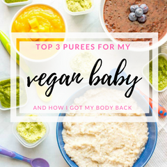 bebé vegano, comida para bebés, purés para bebés, recetas veganas, shopthekei.com
