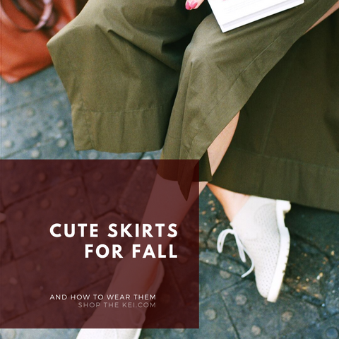 Lindas faldas para el otoño y cómo usarlas. ShoptheKei.com