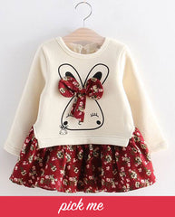 ayúdanos a elegir el siguiente, vestido de flores para bebé, lindo conejito, moda para bebés, ShoptheKei.com