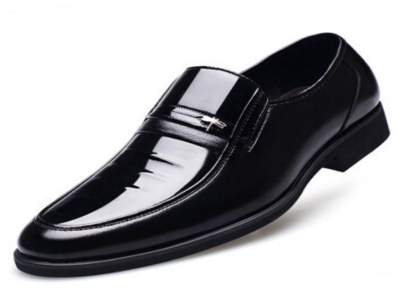 Black patent leather shoes