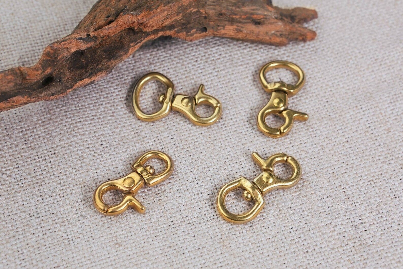 10-50 pieces 3 size 12mm 15mm 20mm satin gold trigger snap hook Hardware  Accessories metal