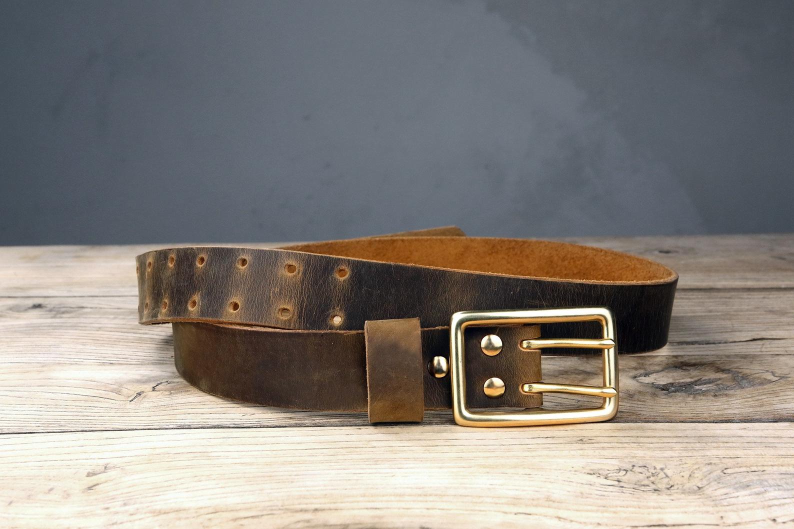 Mens Leather Belt, Mens Belt, Mens Belt Leather, Distressed Rugged