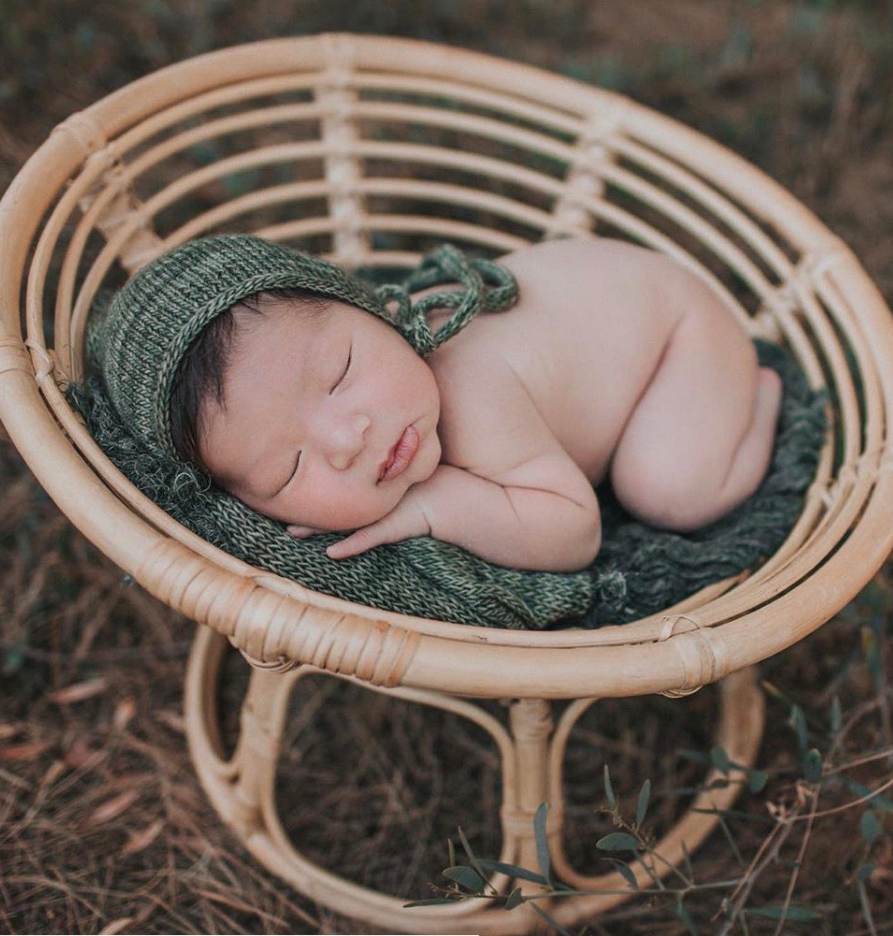 papasan chair newborn photography