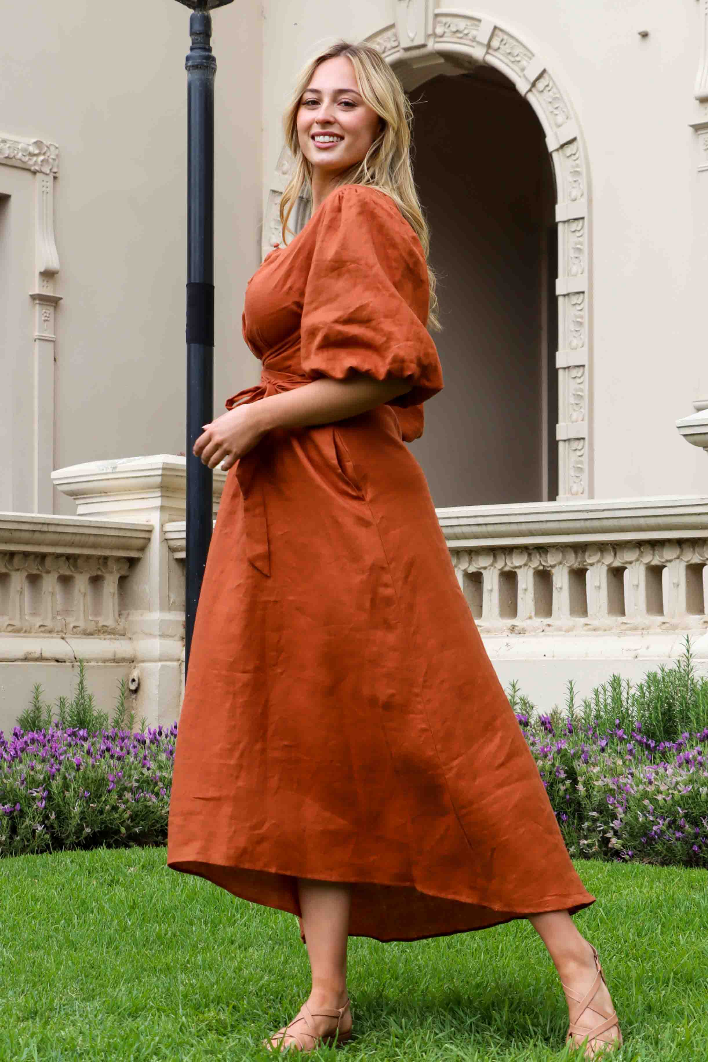 Bella Terracotta Dress