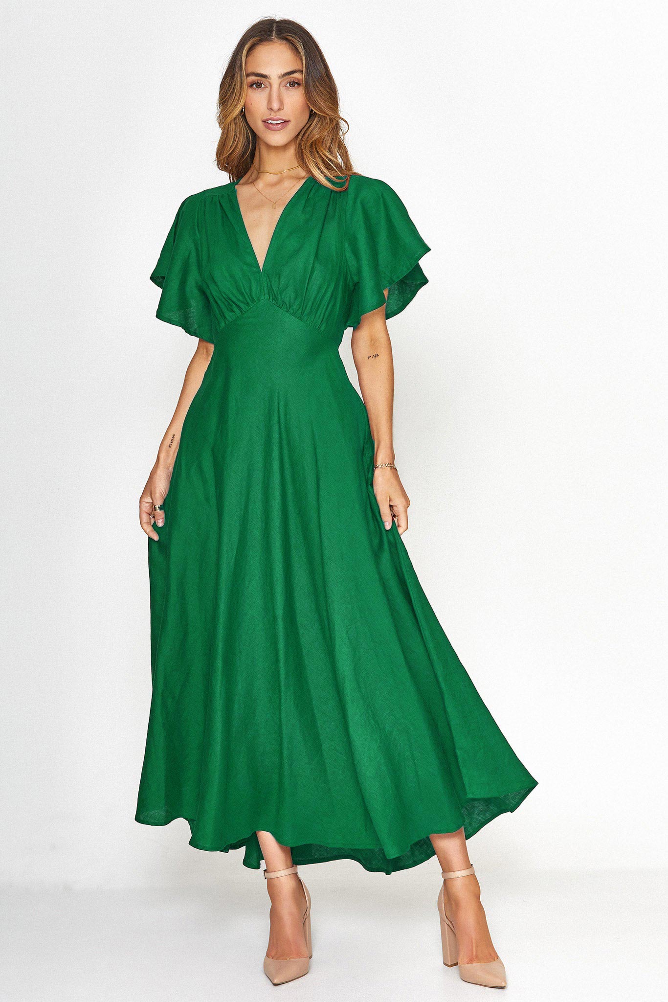 Athena Green Dress