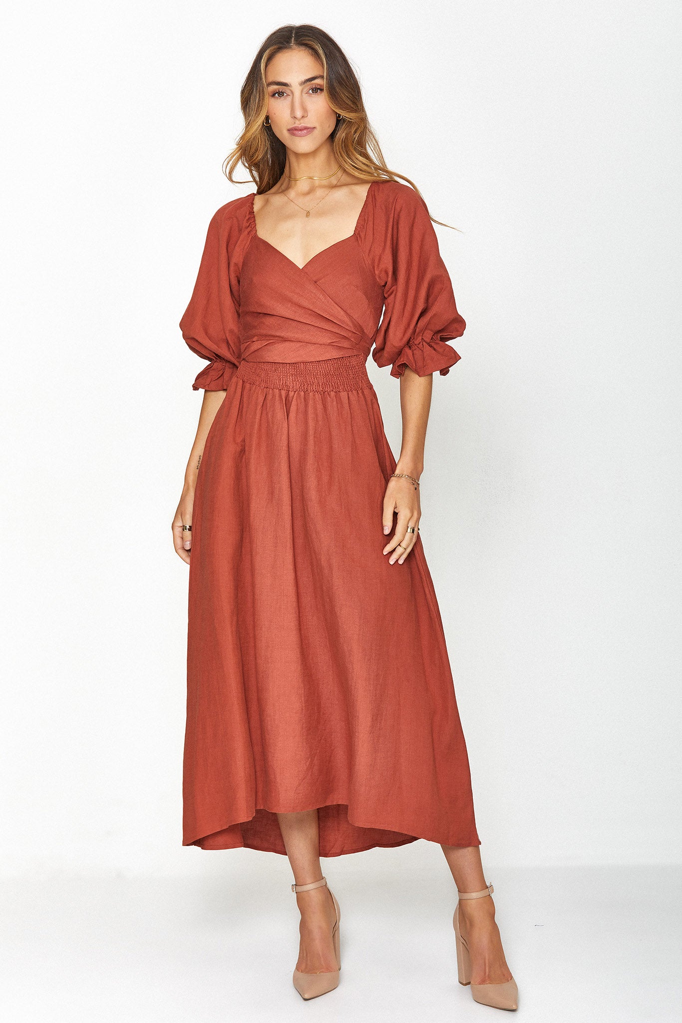 Charlotte Burnt Sienna Dress