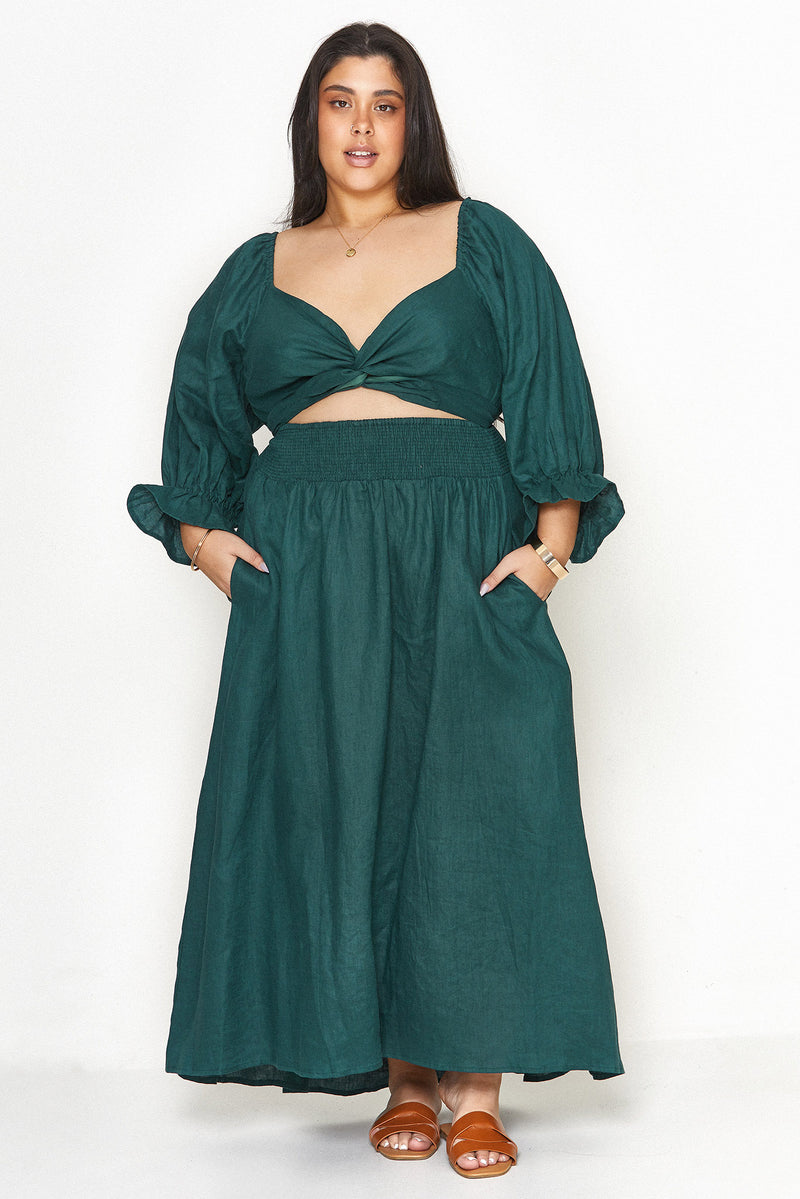 Charlotte Emerald Dress – Aulieude