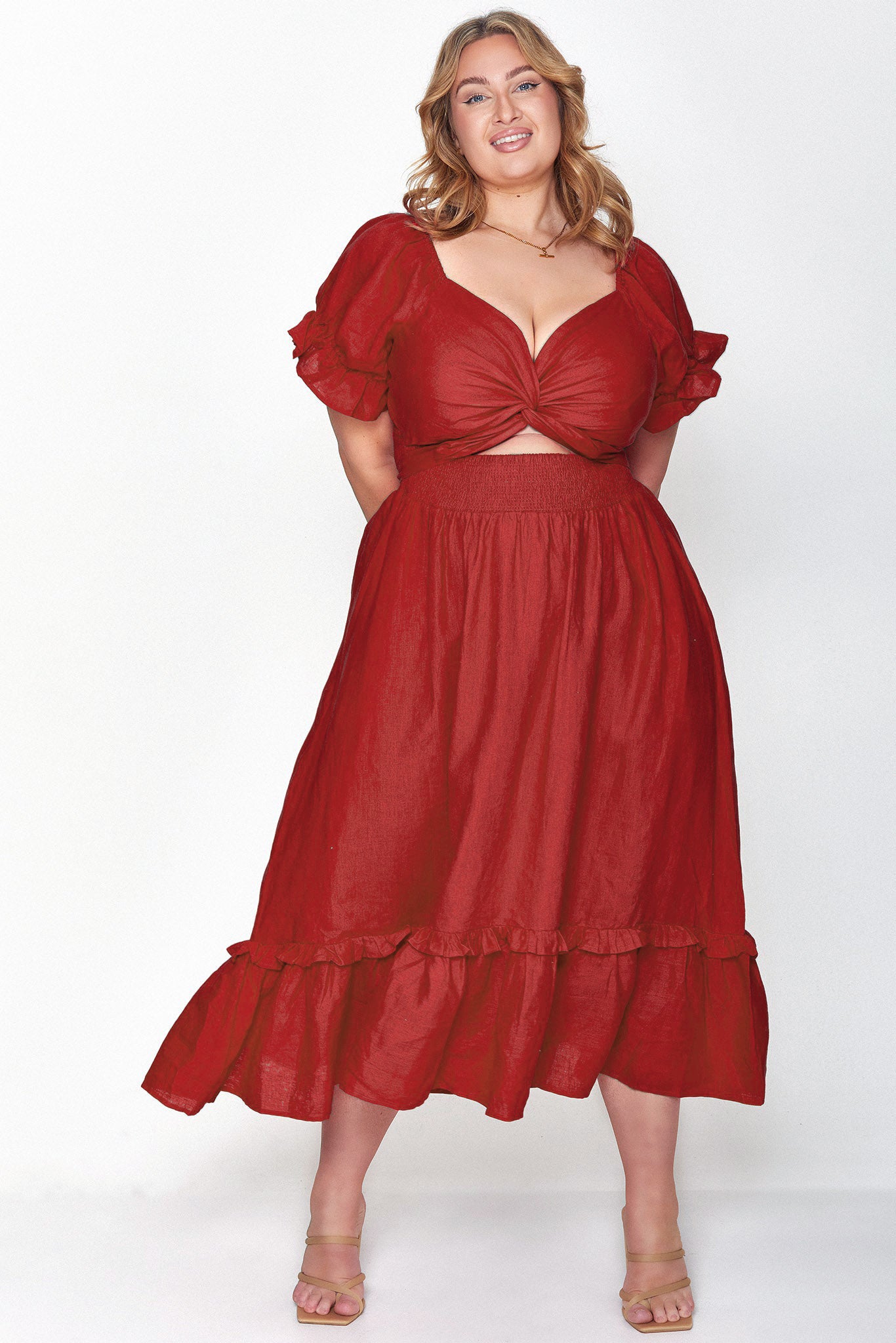 Marianne Crimson Red Dress