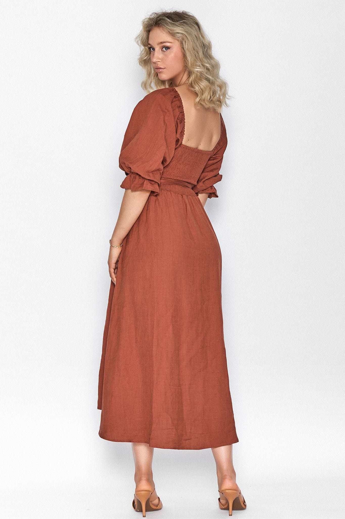 Charlotte Burnt Sienna Dress