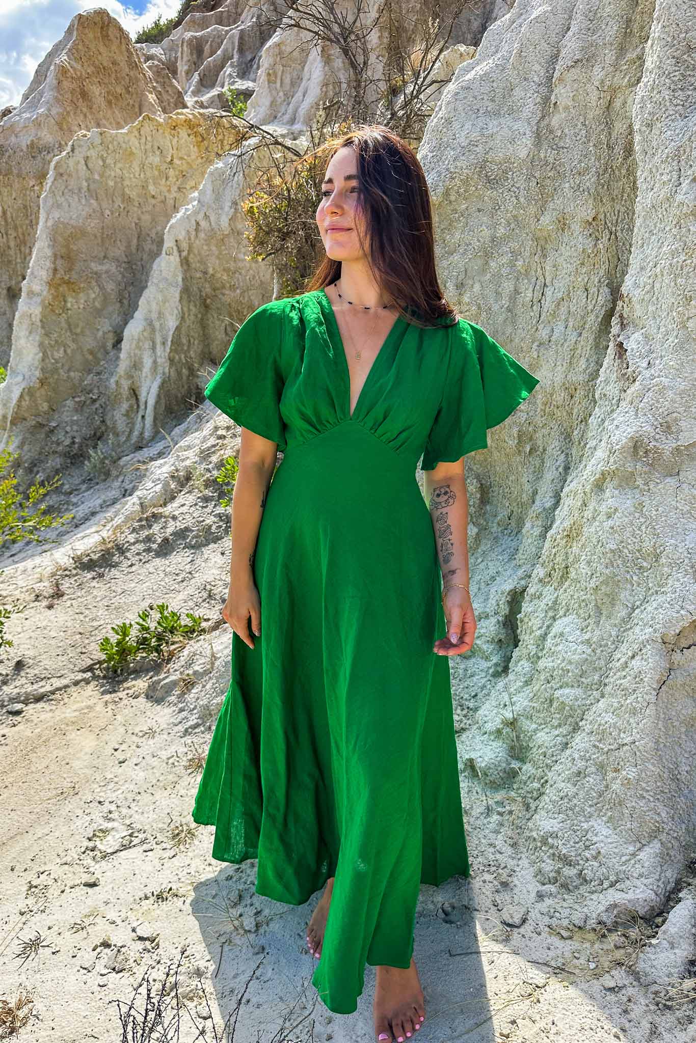 Athena Green Dress