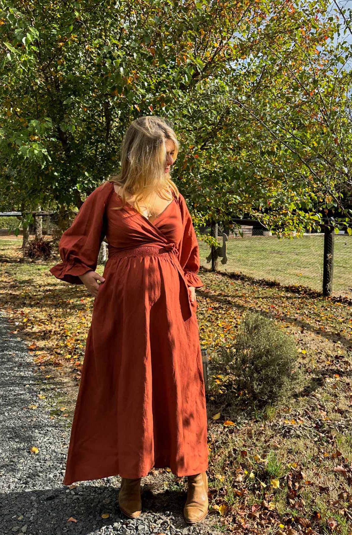 Charlotte Burnt Sienna Dress