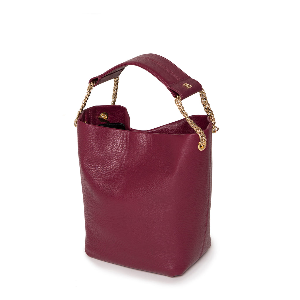 Bordeaux Leia Bucket Bag – Farah Asmar
