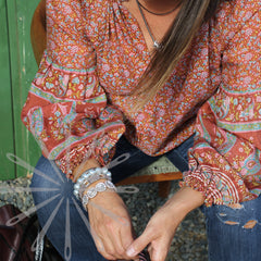 DIY Boho silk shirt