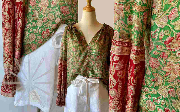 Boho with sari silk