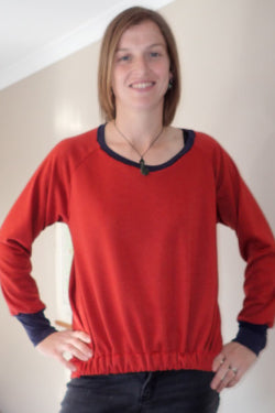 Fantail Sweater sewing pattern-NW2