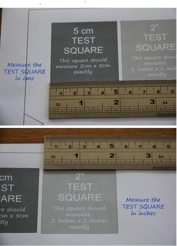 Print Test Squares