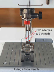 Using a Twin Needle for stretch sewing