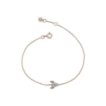 Alexa Mixed Metal Pave Diamond Bracelet — fickle fox co