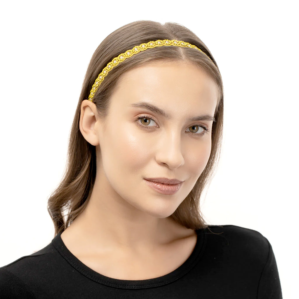 Alex.Max Yellow Plastic Sun Visor | Boom & Mellow