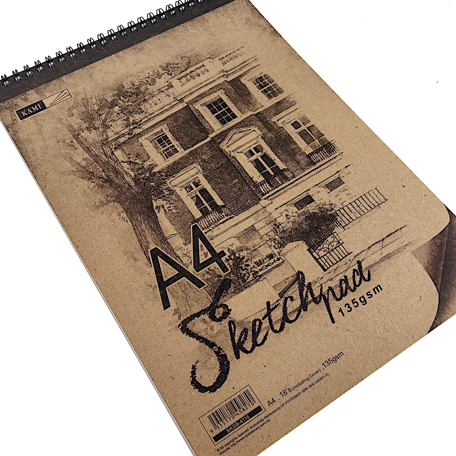 KAMI Softcover Sketch Pad 135GSM 18'S