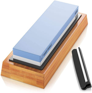 Knife Sharpening Stone Set – Dual Grit Whetstone 400/1000 1000