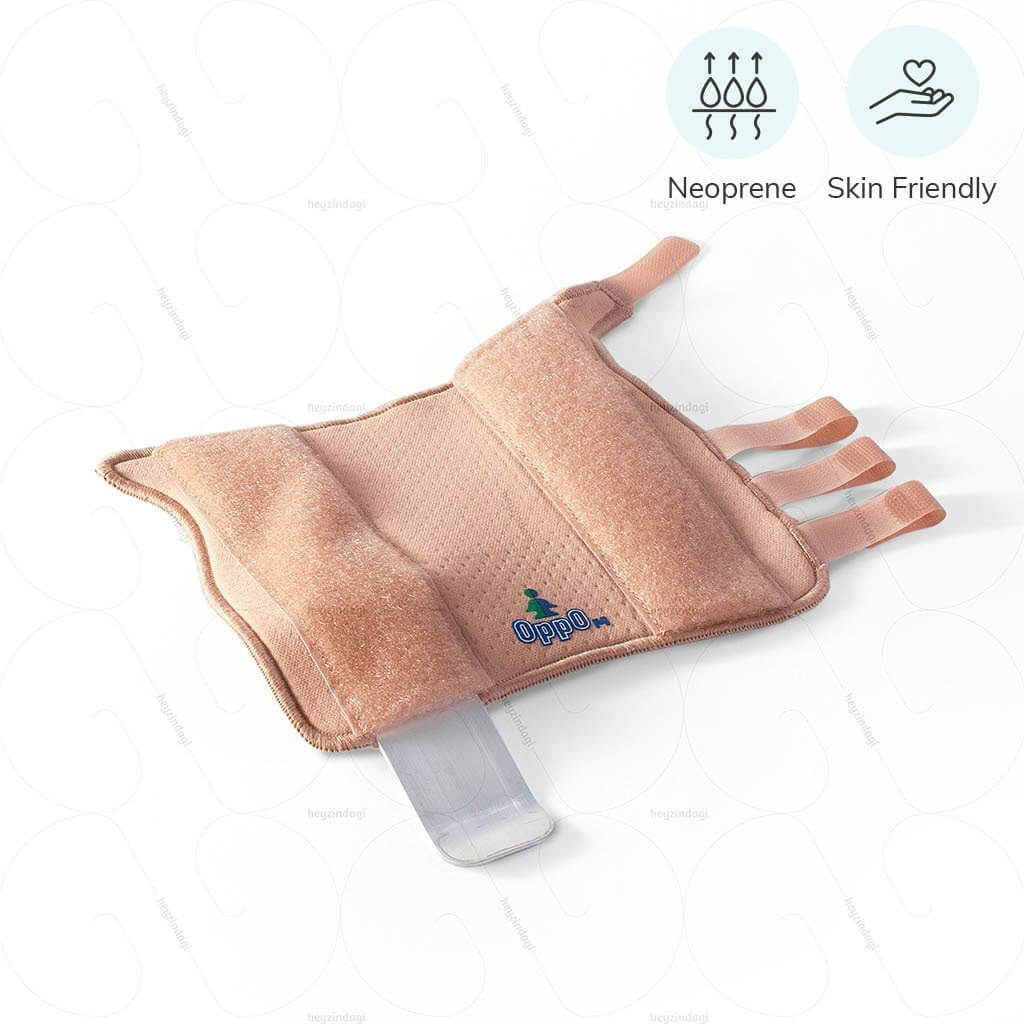 Oppo Wrist Splint (1082) made of breathable neoprene- Skin friendly material for an improved blood circulation & to keep the skin dry | order oinline at heyzindagi.in