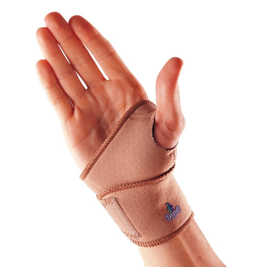 Wrist wrap with thumb lock to reduce pain and provide support during daily activities. Prevents further injury.